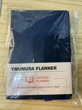 YMUMUDA UNDATED PLANNER WEEKLY MONTHLY 320 PAGES 5.6" x 8.3" Blue