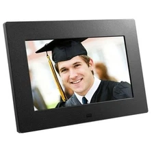 Aluratek ADPF08SF 8 inch LCD Digital Photo Frame - Black