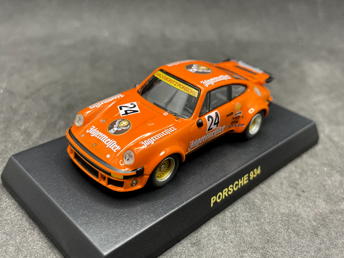 KYOSHO Auto Scale Collection Jägerme 52 Kyosho 1/64 Jägermeister Porsche 934 #53 '76 Nurburgring diecast