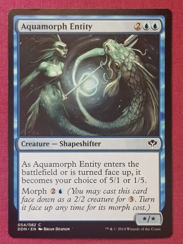 Magic The Gathering DUEL DECKS SPEED VS CUNNING AQUAMORPH ENTITY blue card MTG - Bild 1 von 2