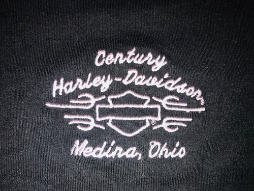 Harley Davidson Top Women’s M Black Cutout Chain Detail Long Sleeve Medina Ohio - Picture 6 of 8