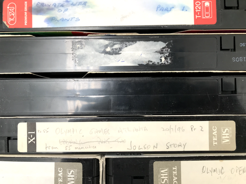 BOX#1 — 44 USED BLANK VHS TAPE LOT — SELLING 25 YEAR COLLECTION movies sport ads - Picture 11 of 15