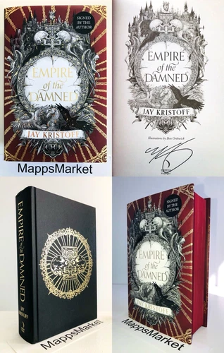 SIGNED Empire of the Damned Jay Kristoff WATERSTONES UK 1st/1st Sprayed Edges