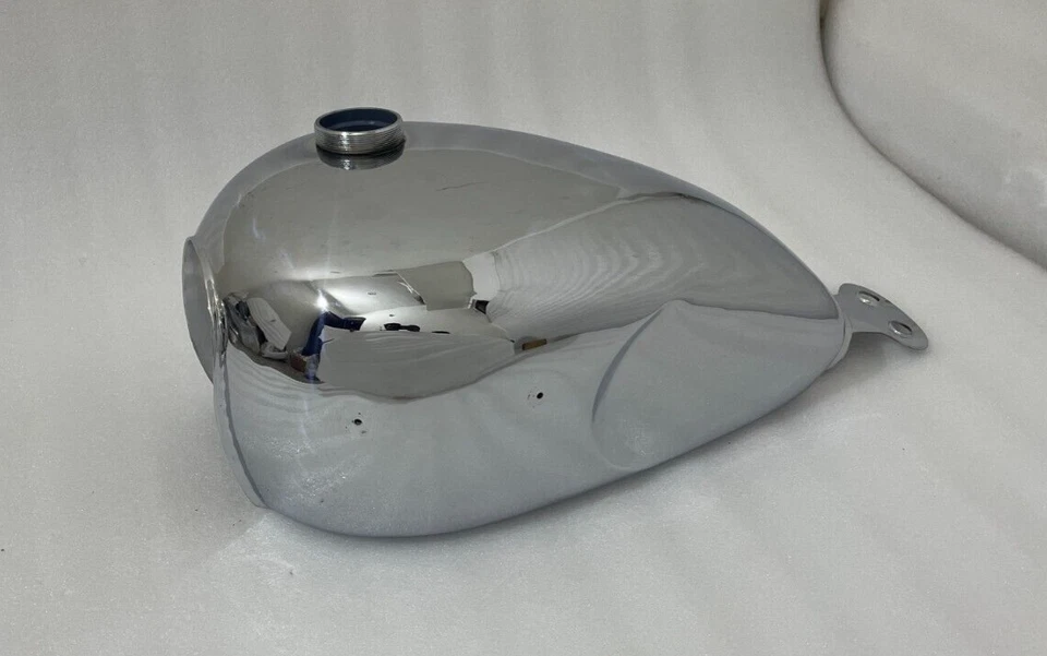 Ajuste para Triumph Bonneville T100 (2001-2008) acero cromado combustible gasolina tanque Foto 2 de 4