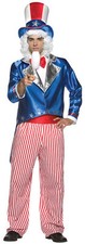 Uncle Sam Adult Costume Patriotic USA American Halloween Rasta Imposta
