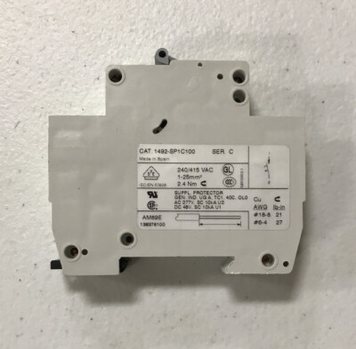 Allen-Bradley 1492-SP1C100 Circuit Breaker, SER. C - 1 each
