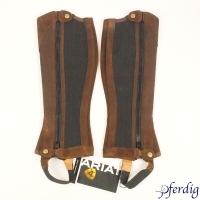 Ariat Chaps TERRAIN II, Leder/Mesh Materialmix, S, 44,5H/37W, NEU m. Etikett