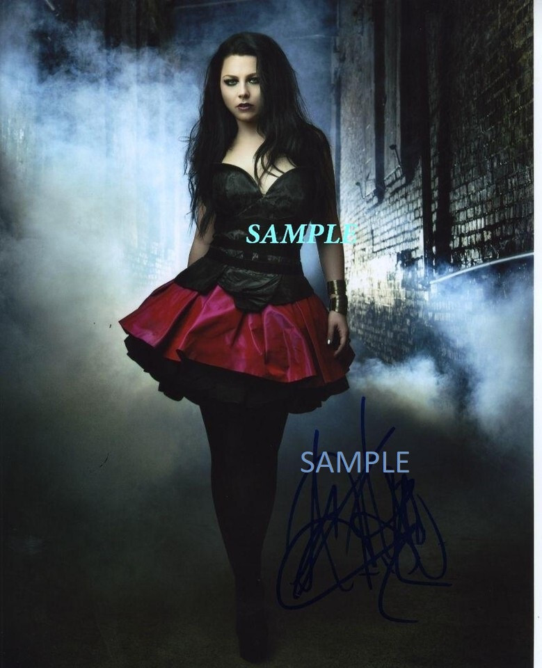 AMY LEE EVANESCENCE #1 REPRINT 8X10 PHOTO AUTOGRAPHED SIGNED MAN