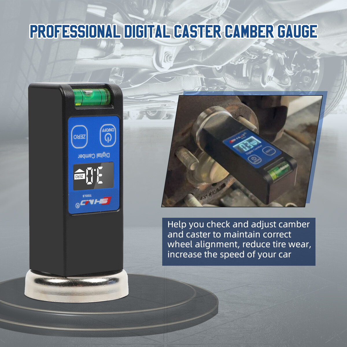 Professional Alignment Gauge Digital Wheel Alignment With LCD Display ...