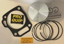 Predator 225cc Flat Top Piston Kit , +.080 (2.835) 72mm Bore 24hr Ship NEW USA