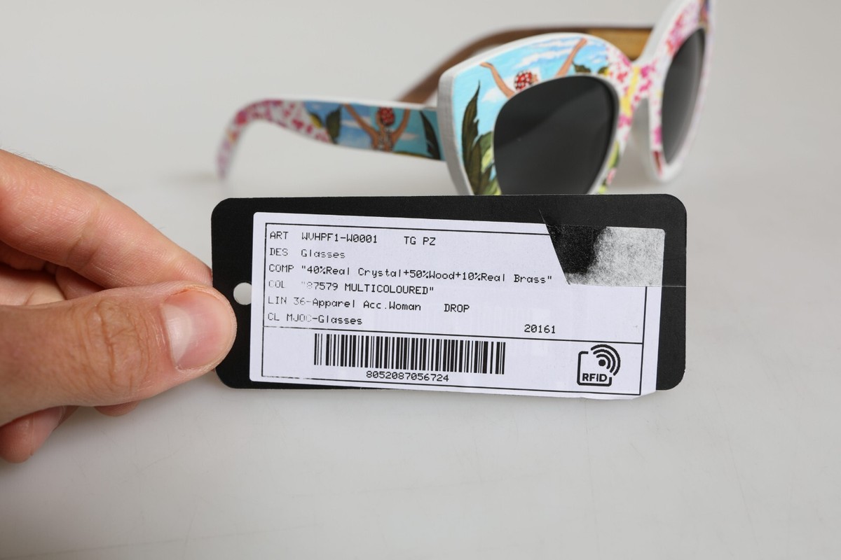 DOLCE & GABBANA Sunglasses Multicolor Wood Crystal Floral  display picture 1