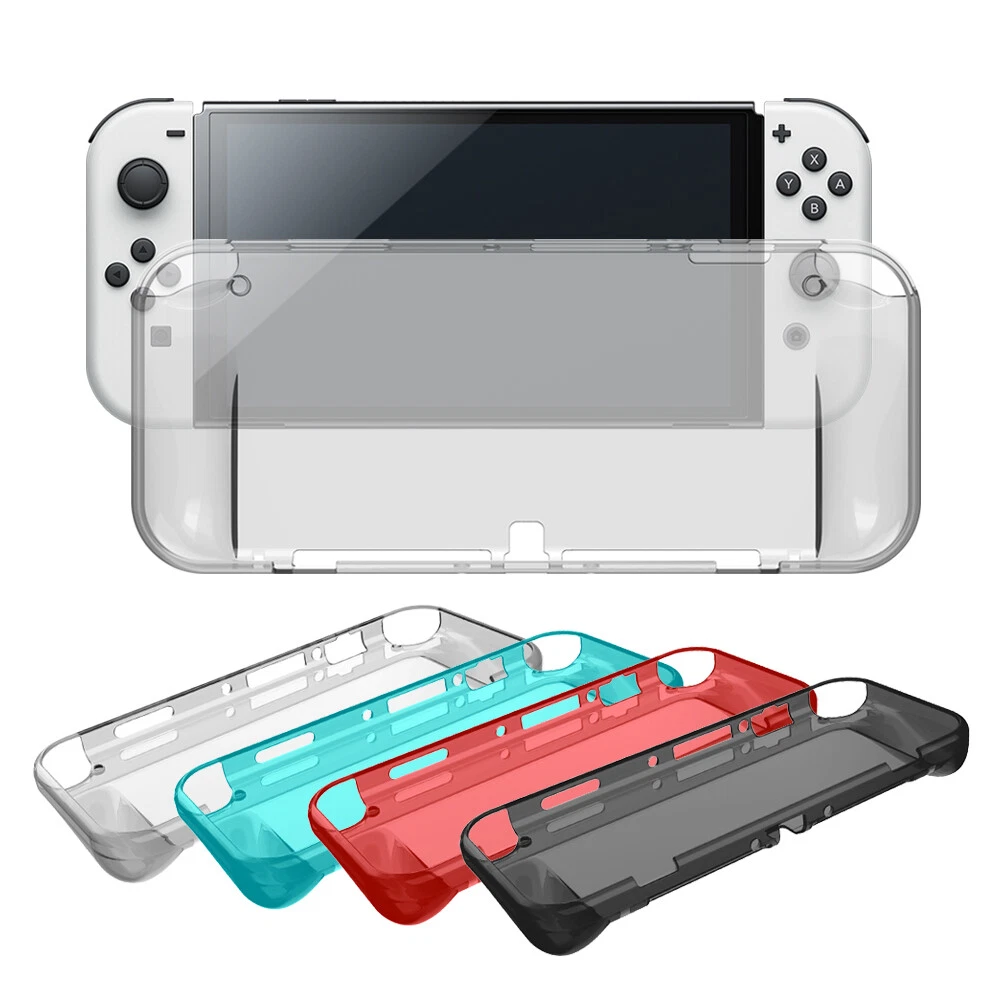 Clear TPU Case Protective Full Cover for Nintendo Switch OLED Console Soft Shell
