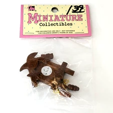 Mangelsen's Mini's Dollhouse Wooden Cuckoo Wall Clock Decor