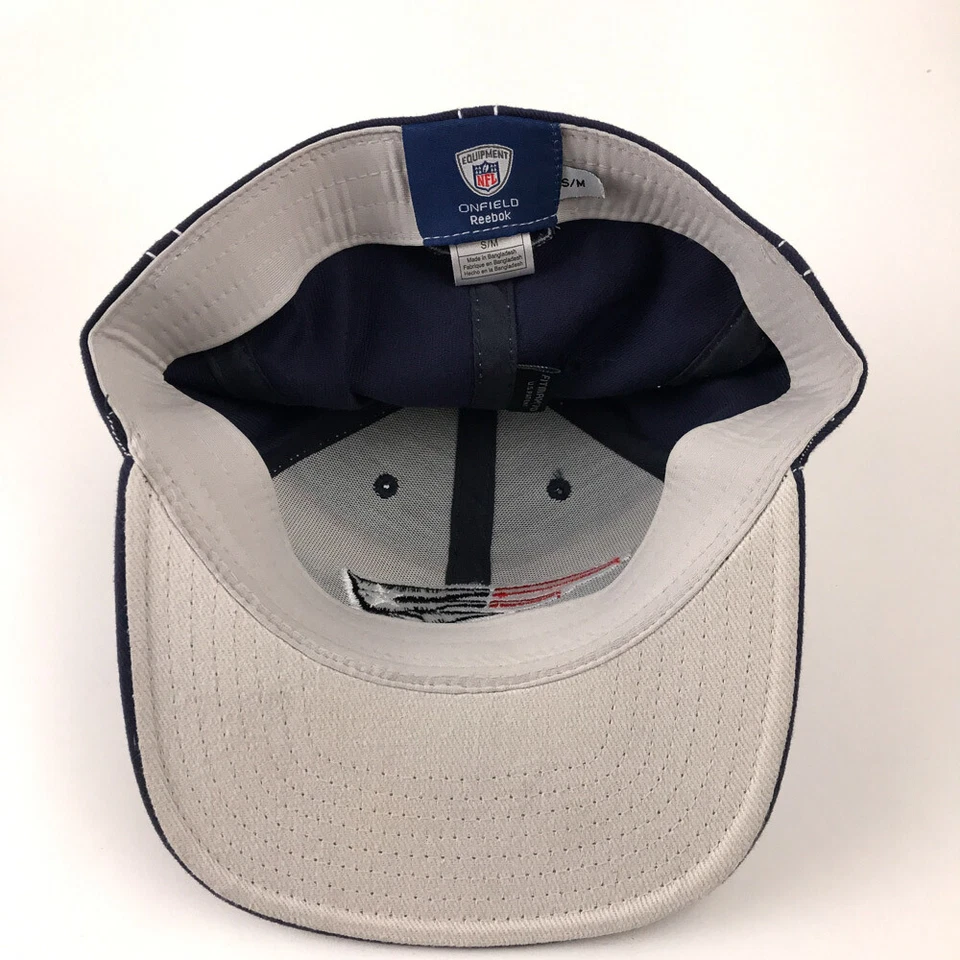 Кепка New England Patriots Reebok Onfield синяя с белой вышивкой сверху размер S/M - Изображение 4 из 4