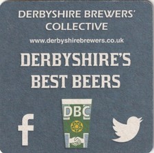 BEER MAT - DERBYSHIRE BREWERS COLLECTIVE -DERBYSHIRE'S BEST BEERS(No Cat number)