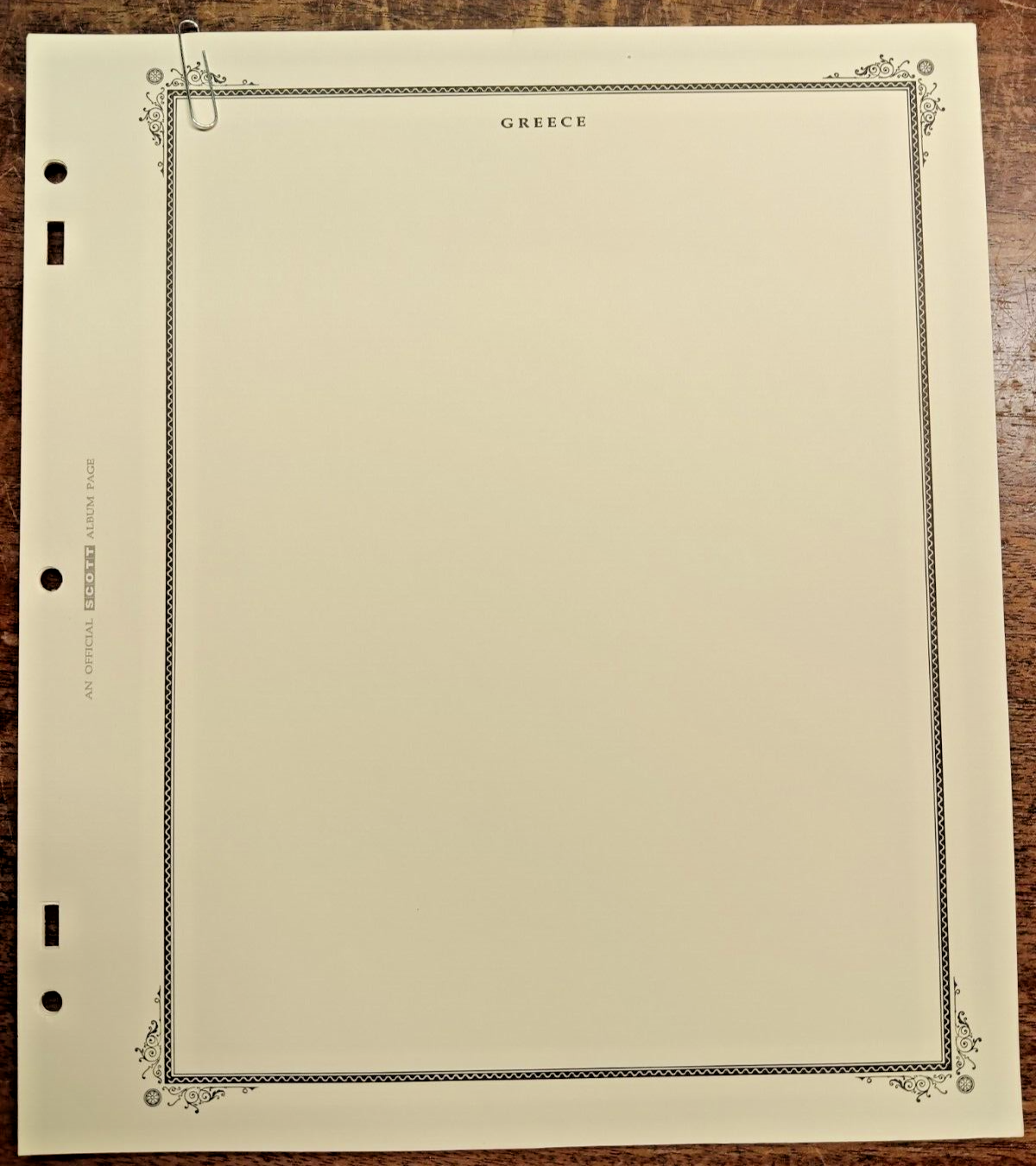 11 used blank Scott Specialty pages for GREECE... 2 post or 3 ring