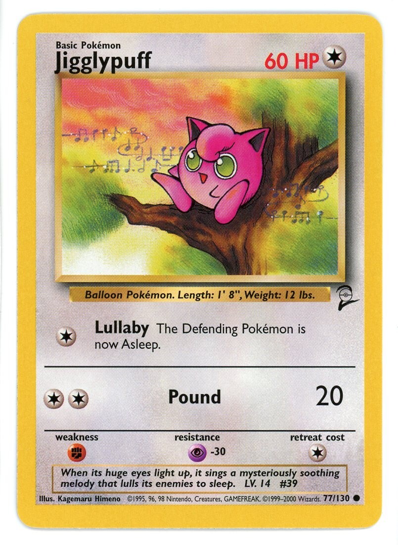 Jigglypuff 77/130 Base Set 2 Pokemon Card