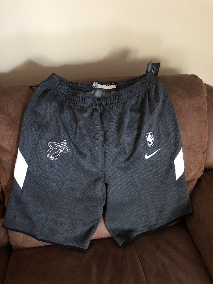 Nike Miami Heat Nba Authentic Shorts Gray Therma Flex NWT Size 2XL TALL Men's | eBay