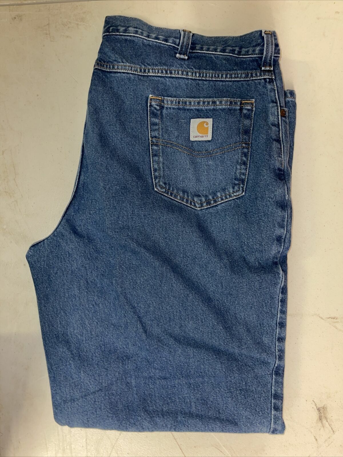 Carhartt 38183 DENIM RELAXED FIT WORK JEANS (PICK YOUR SIZE) DR Trouble