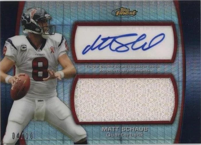 2012 Topps Finest Matt Schaub #AJR-MSC