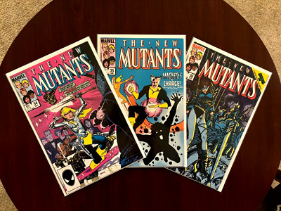 (Lot of 3 Comics) New Mutants #34 #35 & #36 (Marvel 1985) Barry Windsor-Smith