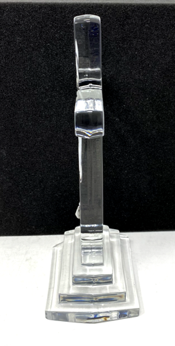 Christian 8" Cross Julia Poland Hand Cut Lead Crystal Clear Glass - Picture 4 of 9