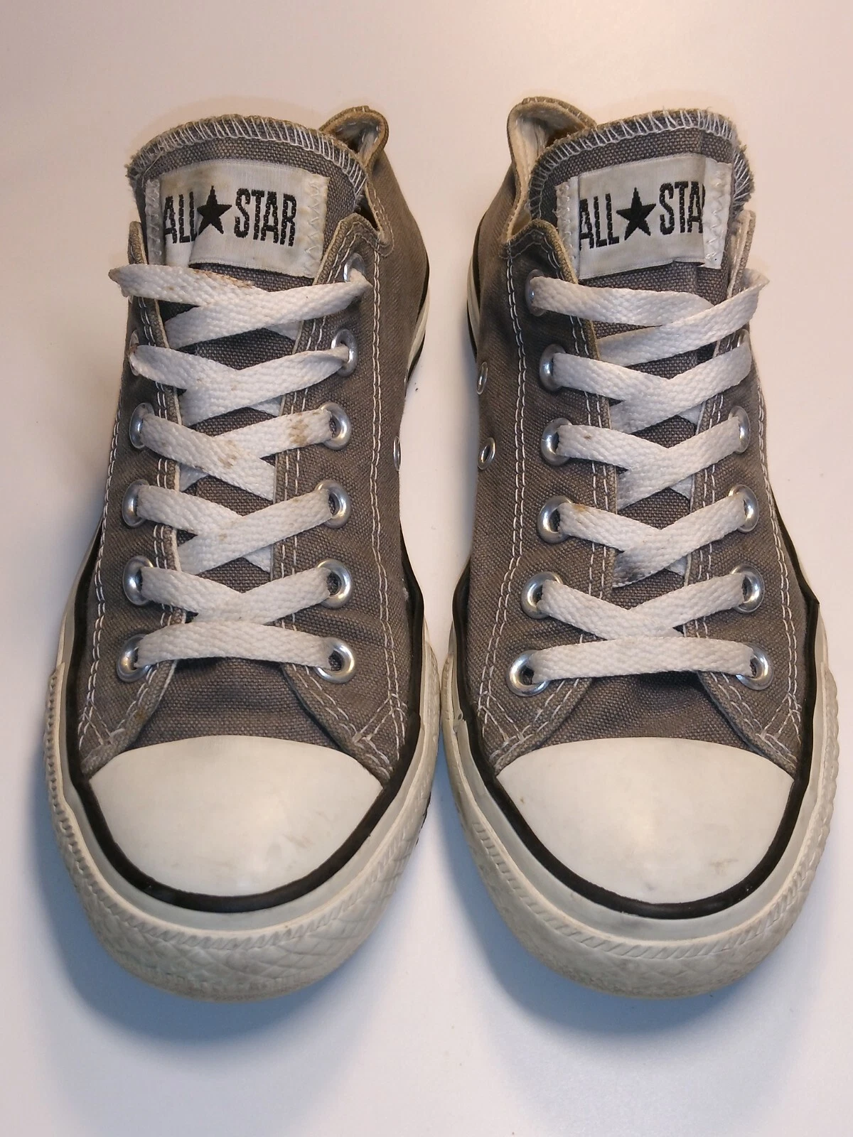 Sneakers Converse All Star donna 7 5 uomo 5 scarpe basse top grigio tela stringate