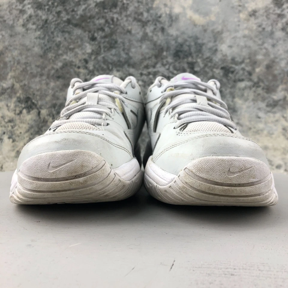 Nike Women's Size 8 Hard Court Lite 2 Grey Purple Lace-Up Sneakers AR8838-024 - Image 2 of 4