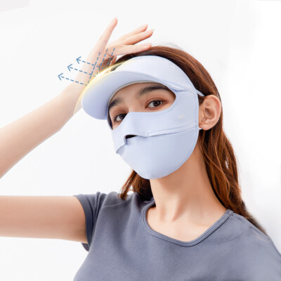 OH! Sun Full Face Cover UPF 50+ Cap Brim Golf Balaclava Mask