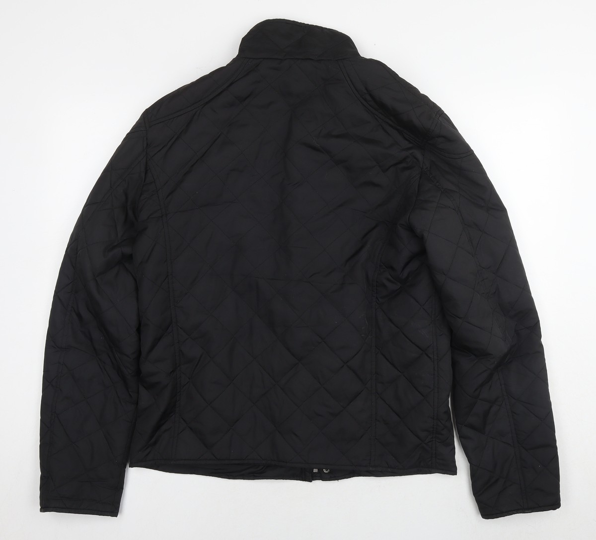 Zara Mens Black Quilted Jacket Size XL Zip | eBay