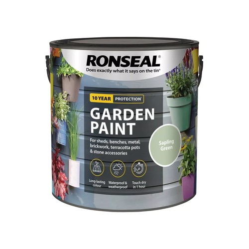 Ronseal Outdoor Garden Paint - For Exterior Wood Metal Stone Brick - All Colours - Picture 23 of 30