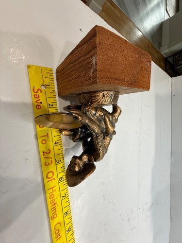 Vintage Willy's Jeep Hood Ornament Cast Metal Gold Miner with Pan on Stand - Picture 15 of 17