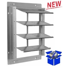 Wall Mount Gravity Shutter for 16" Exhaust Fan Backdraft Damper Aluminum Blades