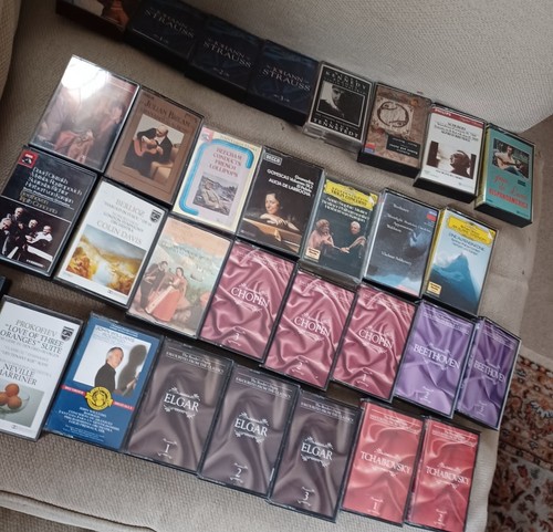 LARGE JOB LOT 31x CLASSICAL CASSETTES Digest Karajan Bream Kennedy Brendel etc