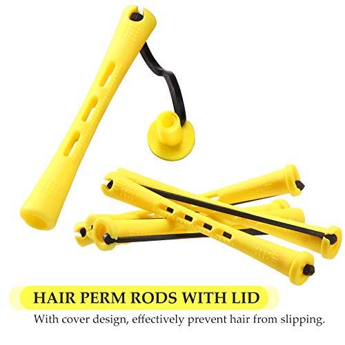 48 Pieces Hair Perm Rods 2 Sizes Plastic Cold Wave Rods Perming Rods