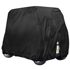 Waterproof Golf Cart Cover Zipper 4 Passenger EZ GO Club Car Yamaha Elastic Hem