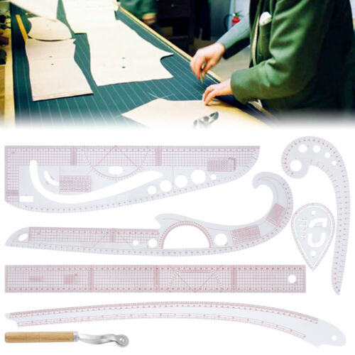 7pcs French Curve Sewing Pattern Ruler Measure Support Tool Dressmaking Tailor〼