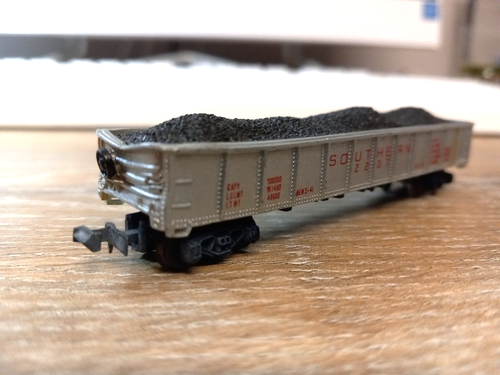 VINTAGE, LIMA. N SCALE, 50' GONDOLA, SOUTHERN. W/METAL WHEELS. FREE SHIPPING - Picture 6 of 14