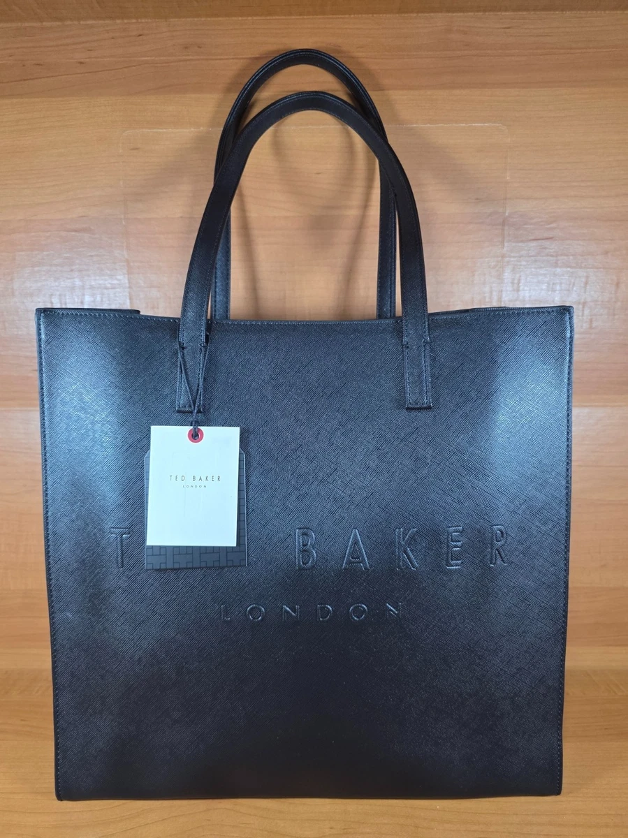 Borsa Ted Baker Nera Piccola Icona Tote - Donna - Nuova Con Etichette