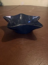 10-inch Blue Plastic Star-Shaped Snack Serving Tray