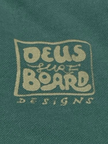 Deus Ex Machina Sweatshirt Mens Medium Green Surf Board Designs Crewneck Raglan image 4