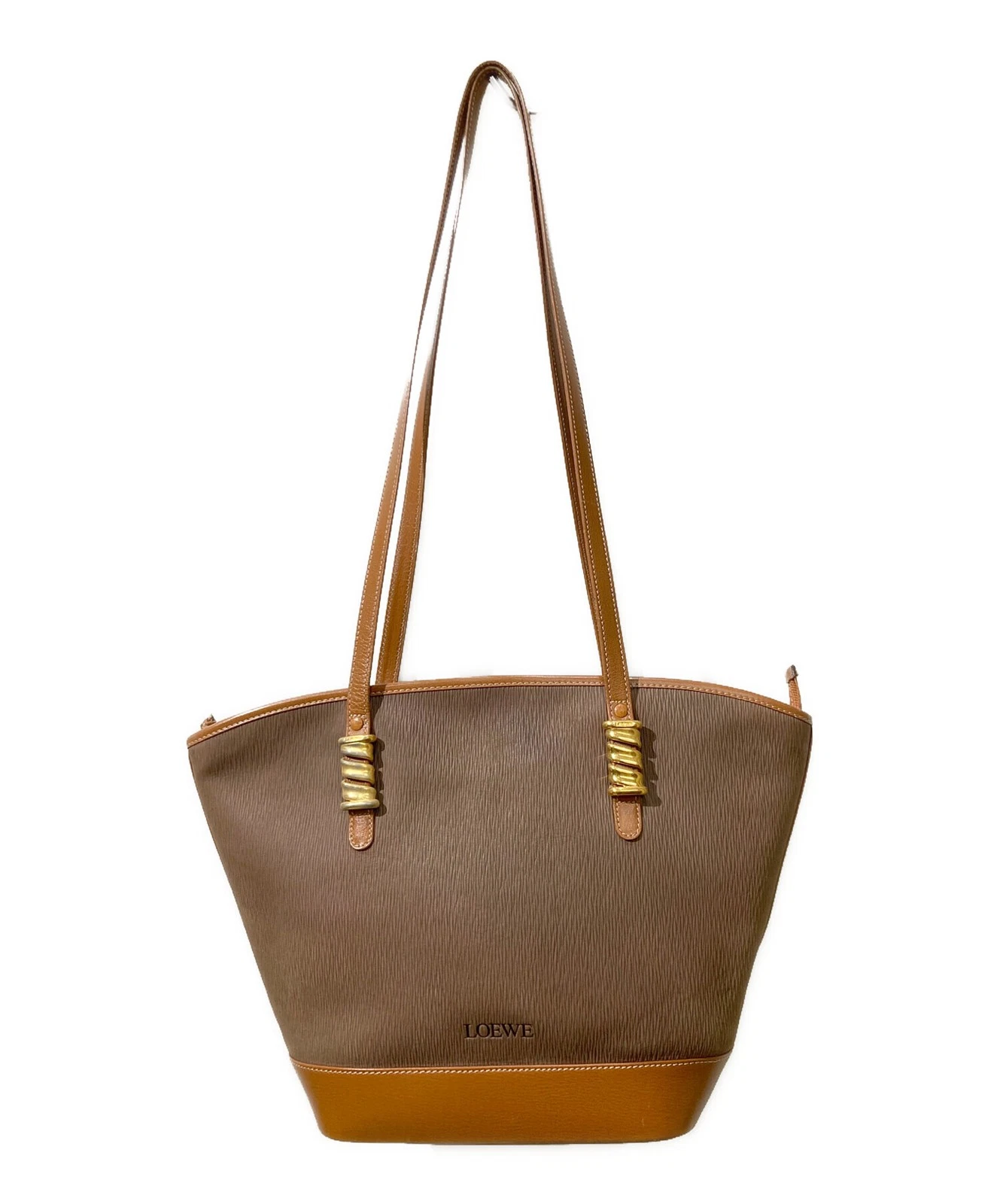 Loewe — Loewe Old Velasquez Tote Bag Brown #TFB5325