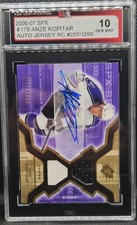 06-07 SPX Anze Kopitar Autographed Rookie Game Used Jersey #/1299 🚨🚨🚨 KSA 10