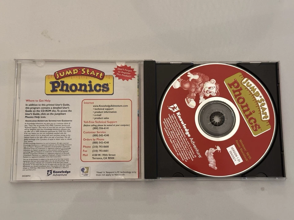 Jump Start Phonics User Guide. VG+. Cond - Tested and Working - Image 4 of 4