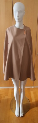 Ted Baker Cape Mantel Umhang UVP 265  Wolle-Kaschmir-Mischung Camel Gr. S JACKE 