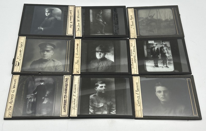 MTB- Vintage Black and White Portrait Lantern Slides •Williams, Brown & Earle