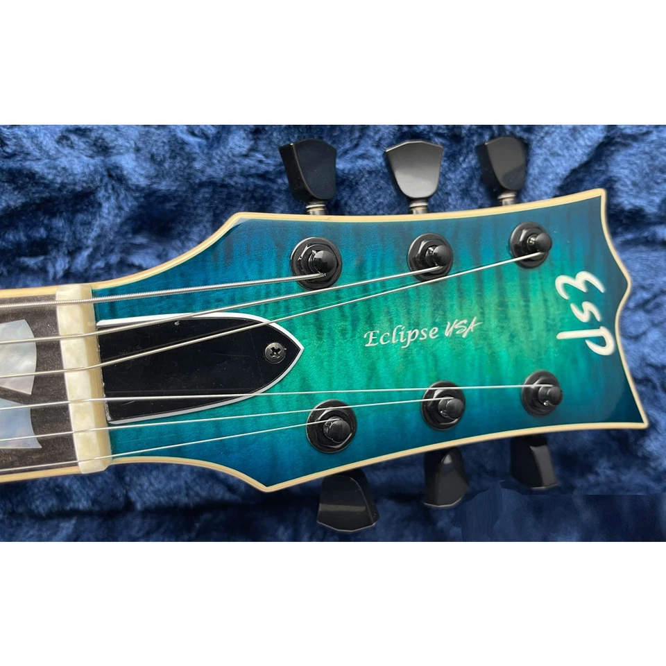 ESP USA Customshop Eclipse FM EMG BH Aqua Marine Sunburst E-Gitarre - Bild 3 von 4