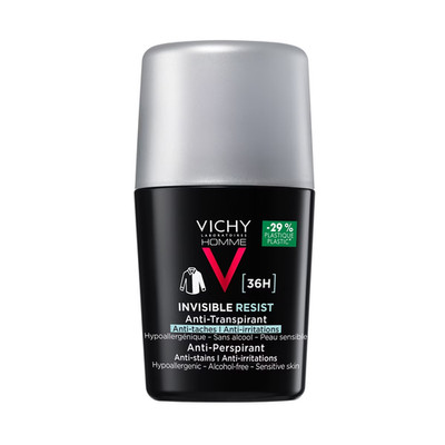 Vichy Invisible Resist 36H Men Anti Perspirant Anti Stains Irritate 50ml NEW