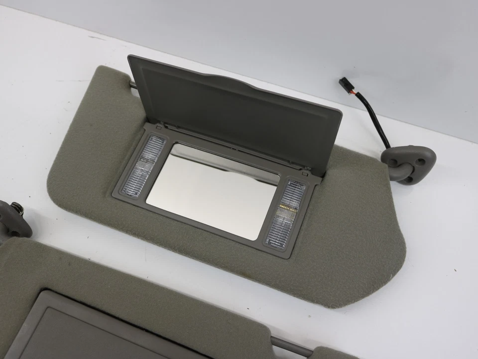 2000-2005 Chevy Impala & Monte Carlo Driver & Passenger Side Sun Visor Pair Gray - Image 4 of 4