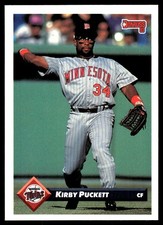 Kirby Puckett 1993 Donruss #607 Twins MLB READ FREE SHIPPING AutographDen